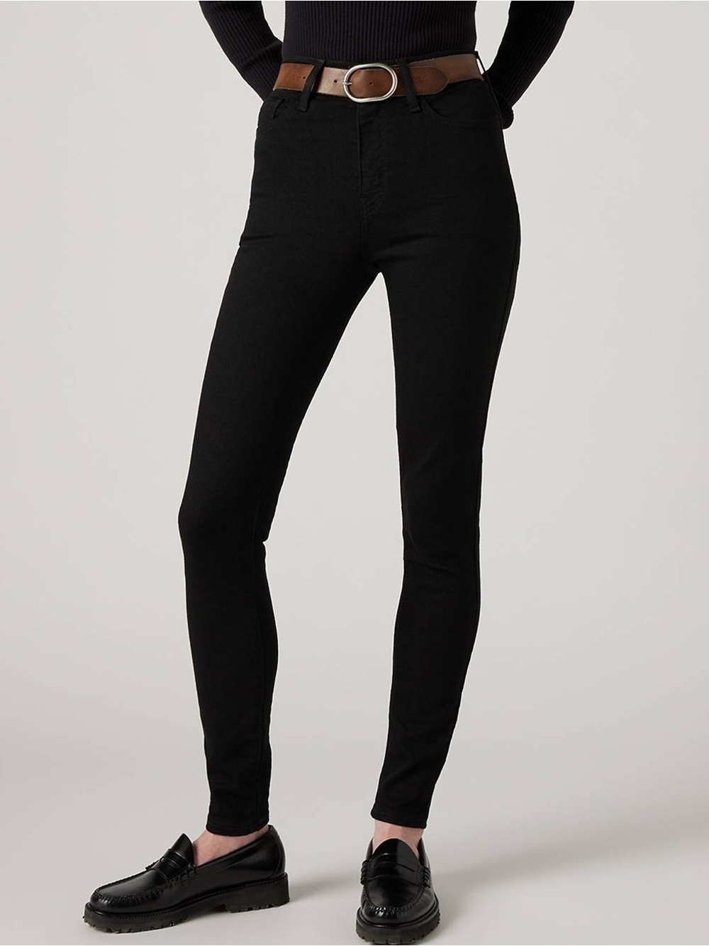 Levi's Black 720 High Rise Super Skinny Jeans